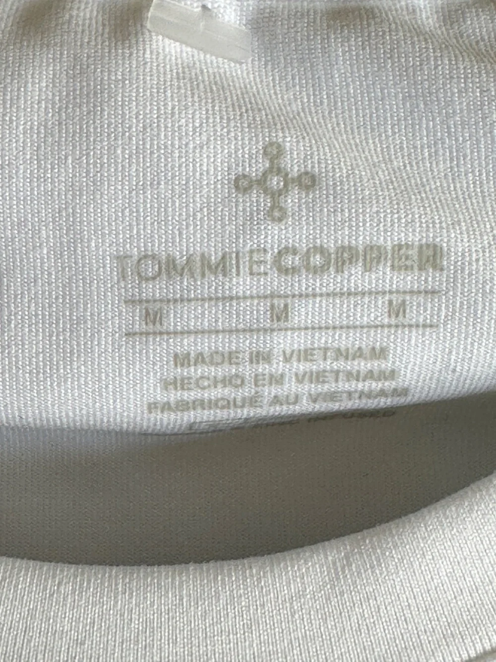 Brand New Tommie Copper Men's Lower Back Support Short Size Medium White